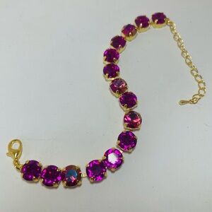 Newly Handcrafted 8mm Chaton Swarovski Crystal Bracelet